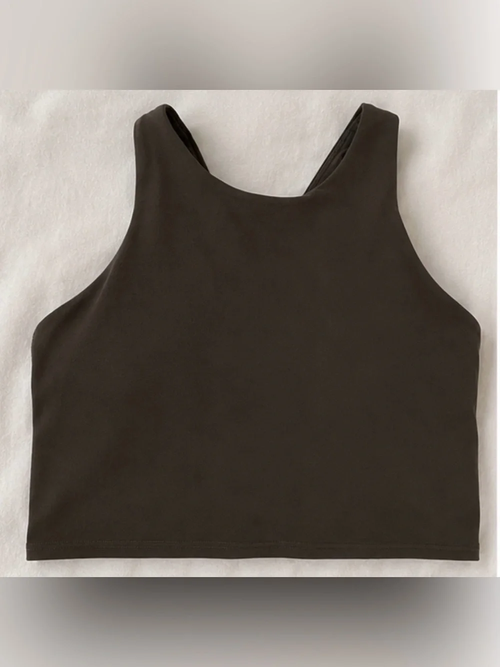Athleta Conscious Crop D-DD Sports Bra Tank | Dark Gray | Size Small - Picture 1 of 6